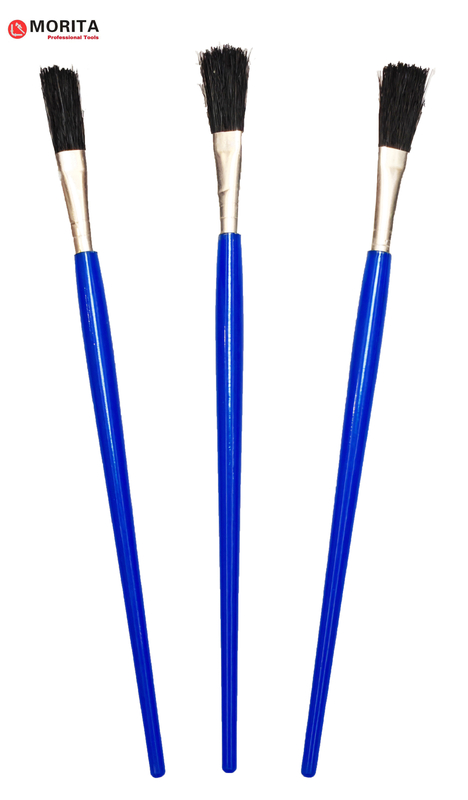 Fluss-Bürsten-Kunststoffgriff-Satz-Borste + schwarzer oder blauer zutreffender Plastikfluß oder Kleber der Längen-195mm auf zu gemeinsamem und Faden