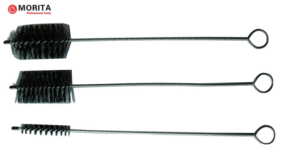 Rauchreinigungsbürste 3 Stück 400 mm Stahl und Nylon Rund Ø52 mm Rund Ø15 mm Flach 52*30 mm Silber Sanitärwerkzeuge