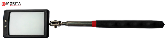 kaufen Sanitärwerkzeuge Teleskopische Inspektionsspiegel 65*42mm LED Licht in alle Richtungen gedreht werden Edelstahl online manufacture