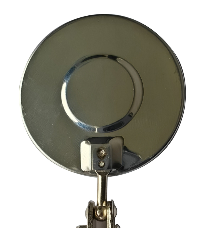 Sanitärwerkzeuge Teleskopische Inspektionsspiegel 52 mm Drehverstellbarer Gelenk 360° Volldrehung Edelstahl