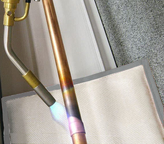 Rohrleitungswerkzeuge mehrschichtige Lötmatte 290*200mm Brennschutz geeignete Aluminium-Siliziumfaser