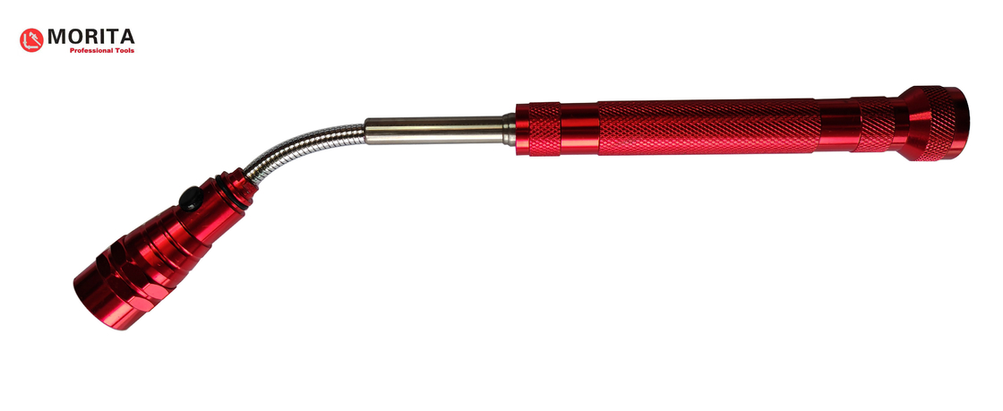 Teleskopische Magnet Taschenlampe Sanitärwerkzeuge Pick-up-Werkzeuge Mit 3 LED-Lampen 360-Grad-Verstellbarer Weichhals Magnet