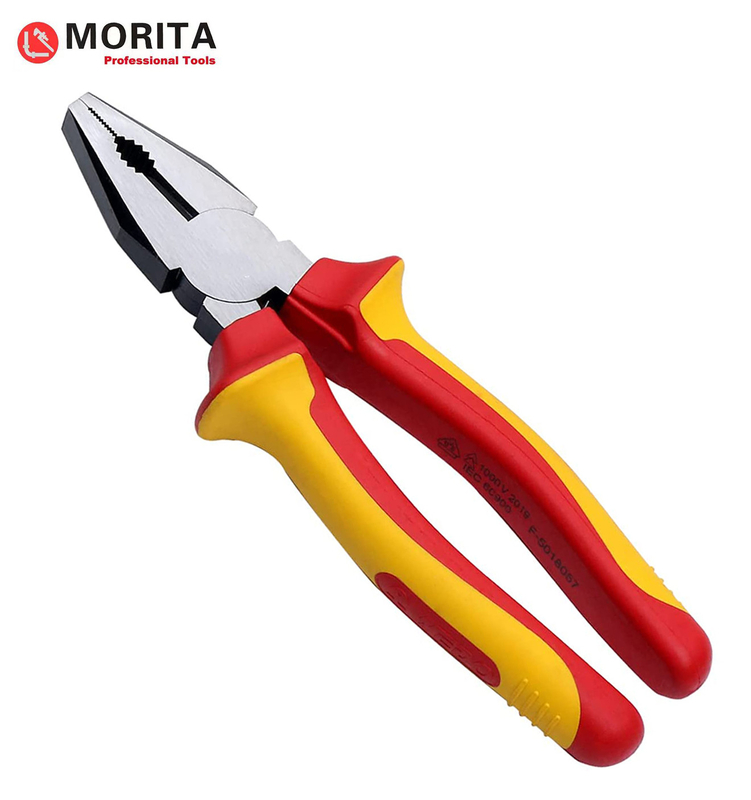 Isolierte Handwerkzeuge Chrom-Vanadium-Stahl-Federspangen VDE 6&quot; 7&quot; 8&quot;