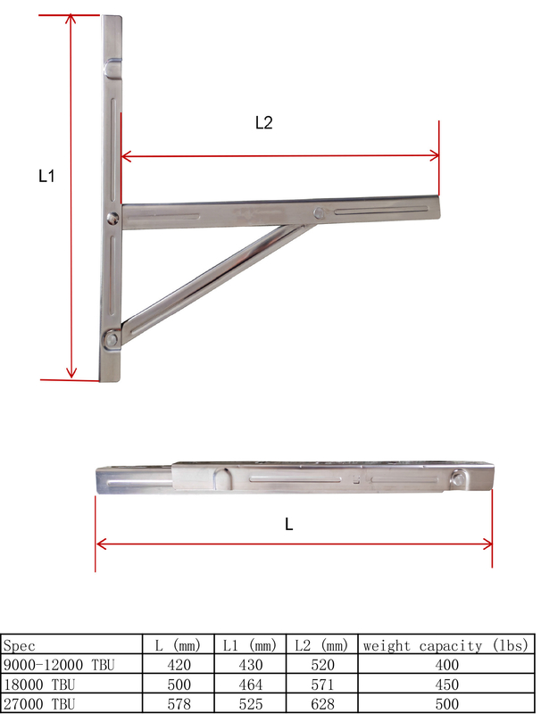 Split-Klimaanlage Halterung Schwerlastwandhalterung Universal-AC-Halterung mit Hardware