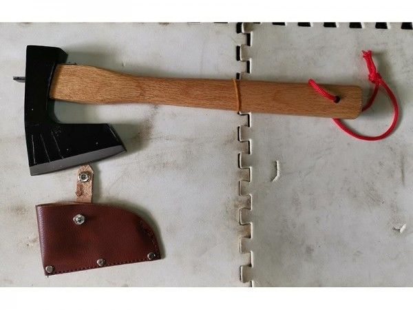 Hammer und Axt Lederblatt Schutzhäkel und Axt Camping-Häkel Hochfrequenzlöschen